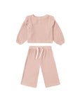 Ruffle Cozy Set | Rose