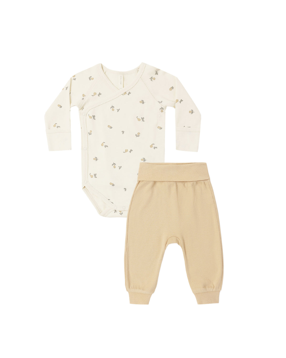 Quincy Mae Side Snap Bodysuit + Pant Set | Pears