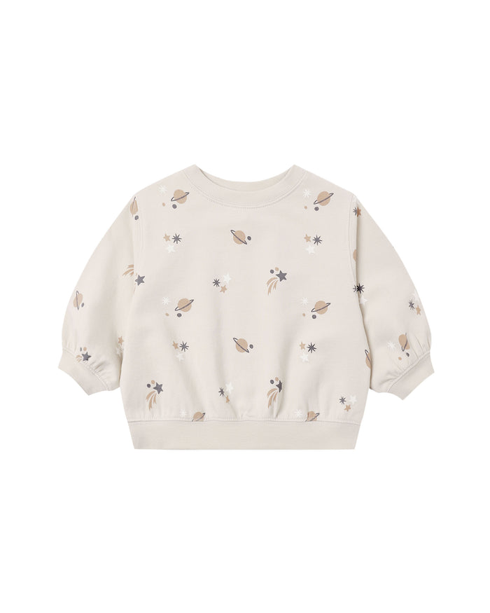 Quincy Mae Oversized Crew Sweatshirt | Space