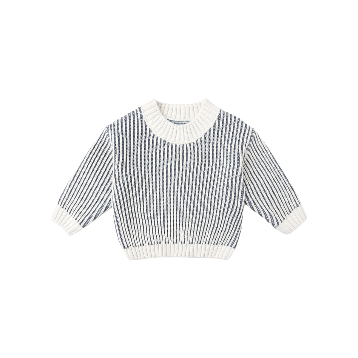 Quincy Mae Relaxed Knit Sweater | Ocean (4-5Y)