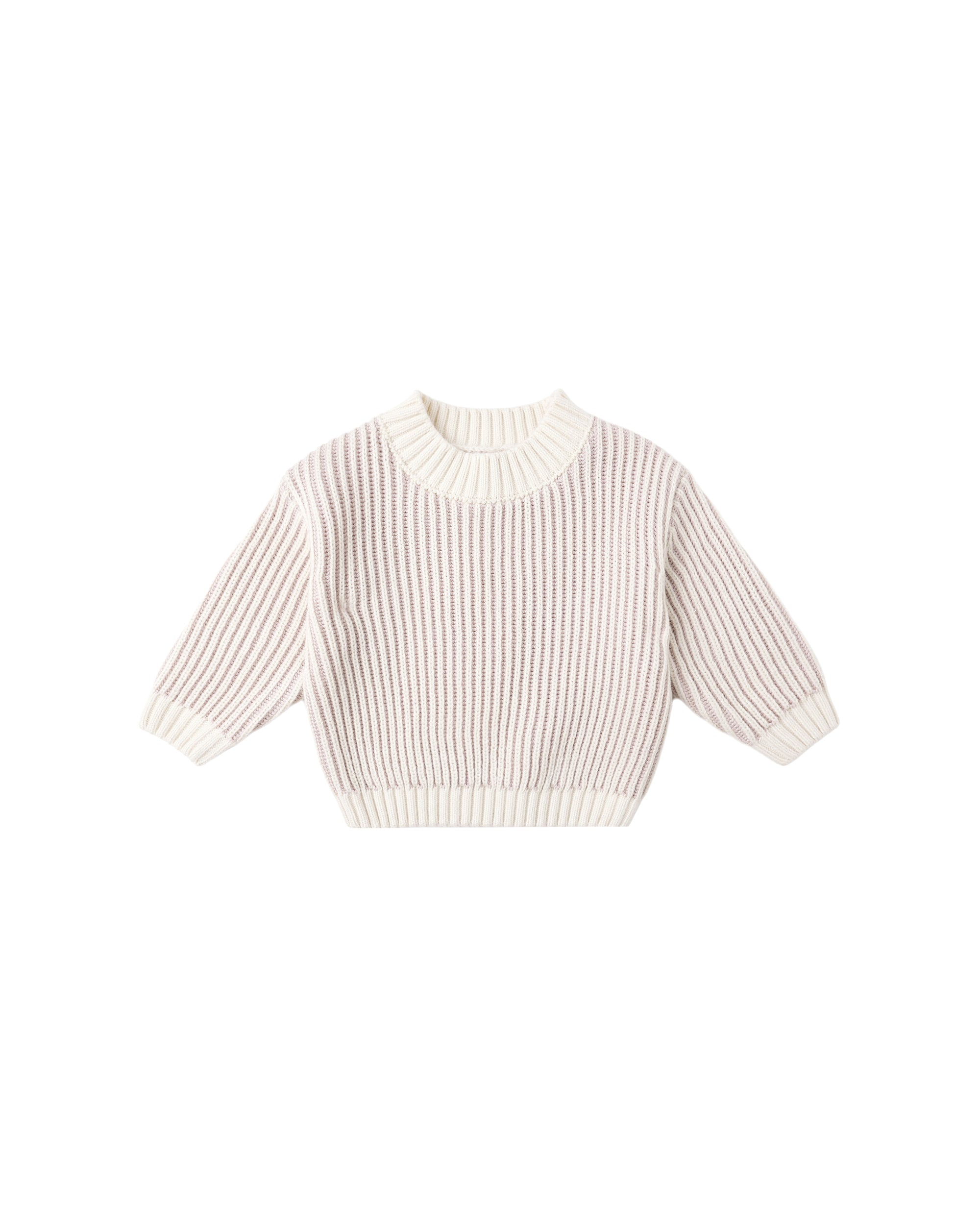 Relaxed Knit Sweater| Lilac