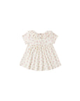 Ruffle Collar Jersey Dress || Flower Field