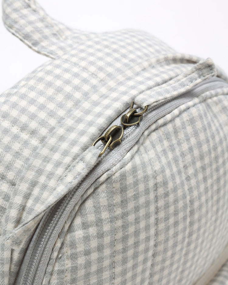 Mini Backpack | Blue Gingham