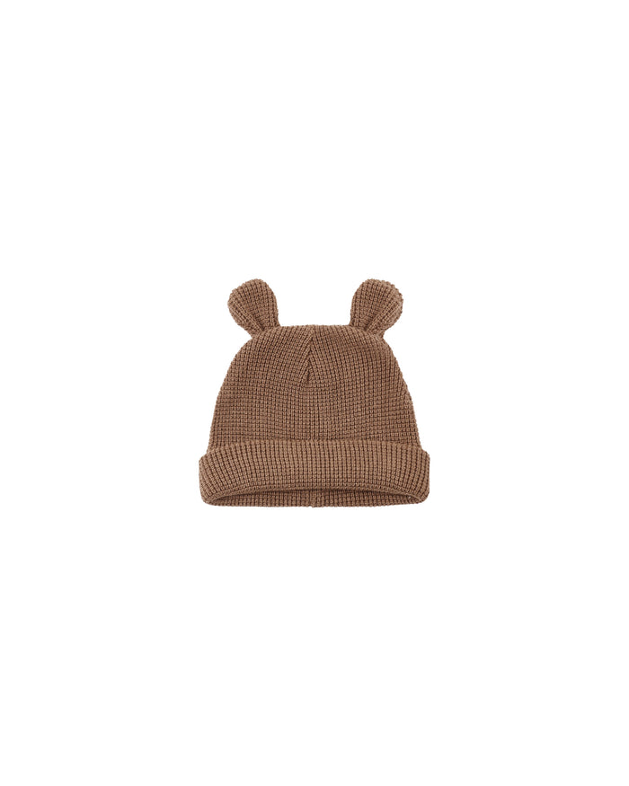 Quincy Mae Baby Bear Beanie | Cocoa