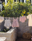 Smocked Skirted Romper || Sage Gingham