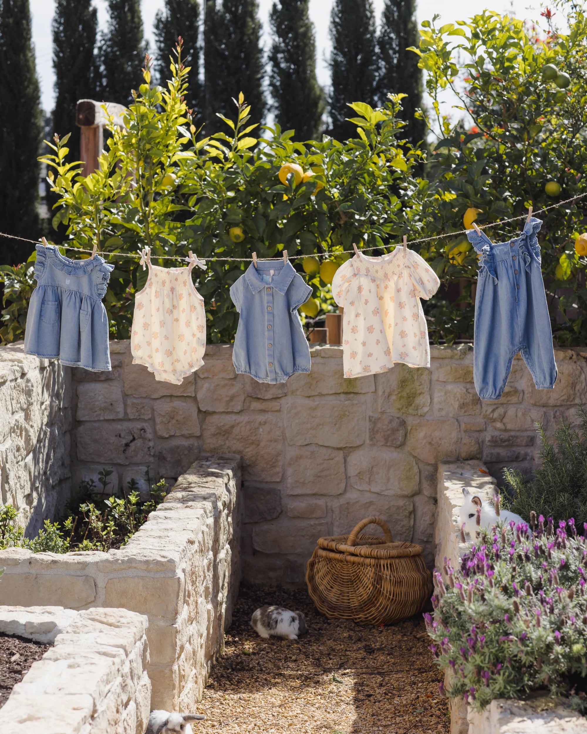 Matteo Romper || Chambray