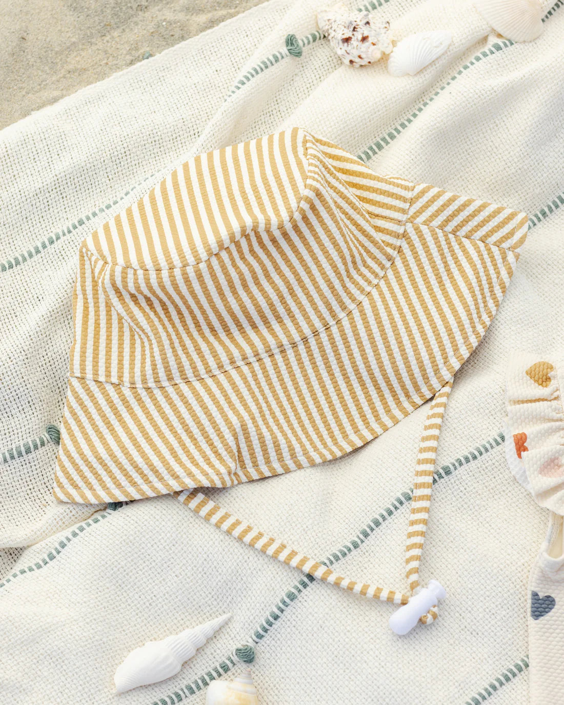 Bucket Hat || Honey Stripe Small