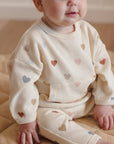 Waffle Sweater Set || Confetti Hearts
