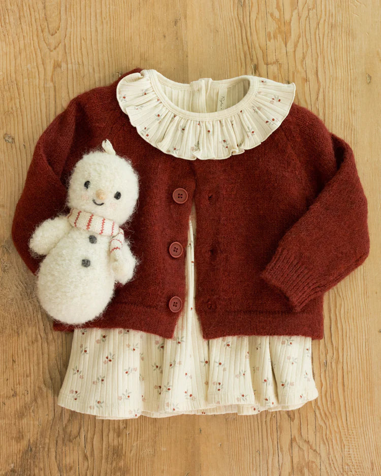 Ruffle Collar Dress | Natural Ditsy