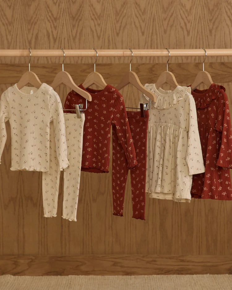 Ruffle Collar Dress | Natural Ditsy