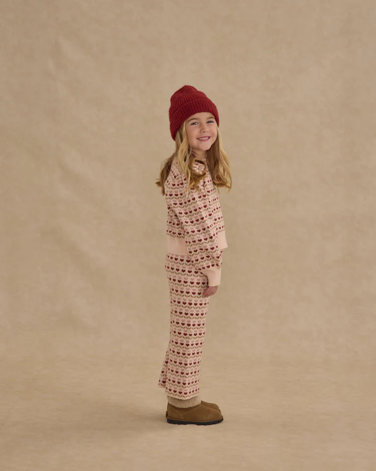 Jacquard Knit Set | Ruby Hearts