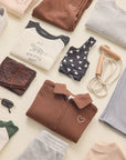 Quarter Zip Sweatshirt | Brown
