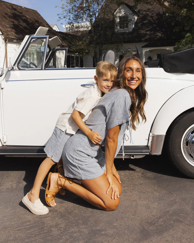 Perry Short | Marine Gingham