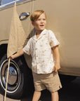 Perry Short || Ocre Check