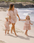 Ruffle Swing Dress || Petal Gingham