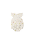 Amelia Romper || Embroidered Daisies