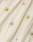 Amelia Romper || Embroidered Daisies