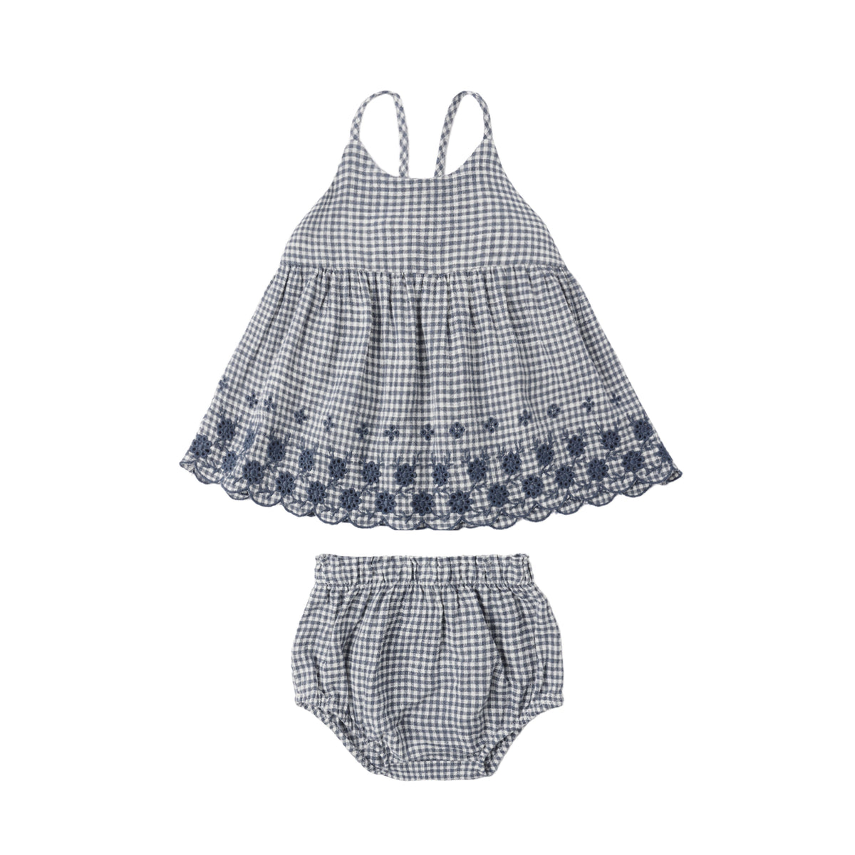 Rylee & Cru Zenni Set | Marine Gingham