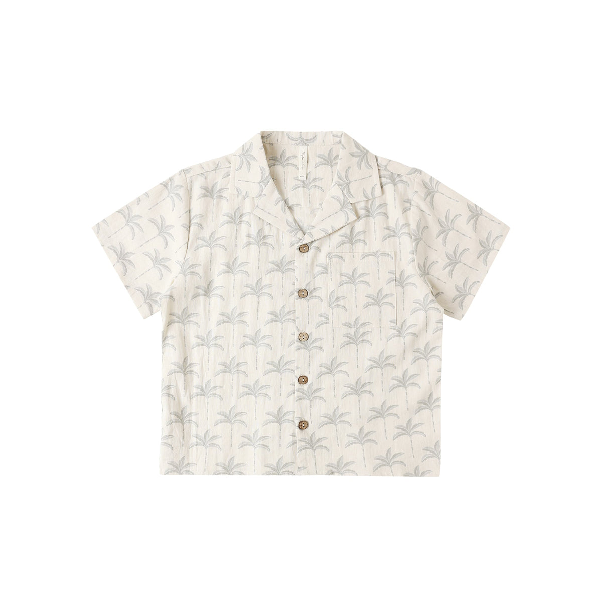 Rylee & Cru Lapel Collar Shirt | Palm Trees