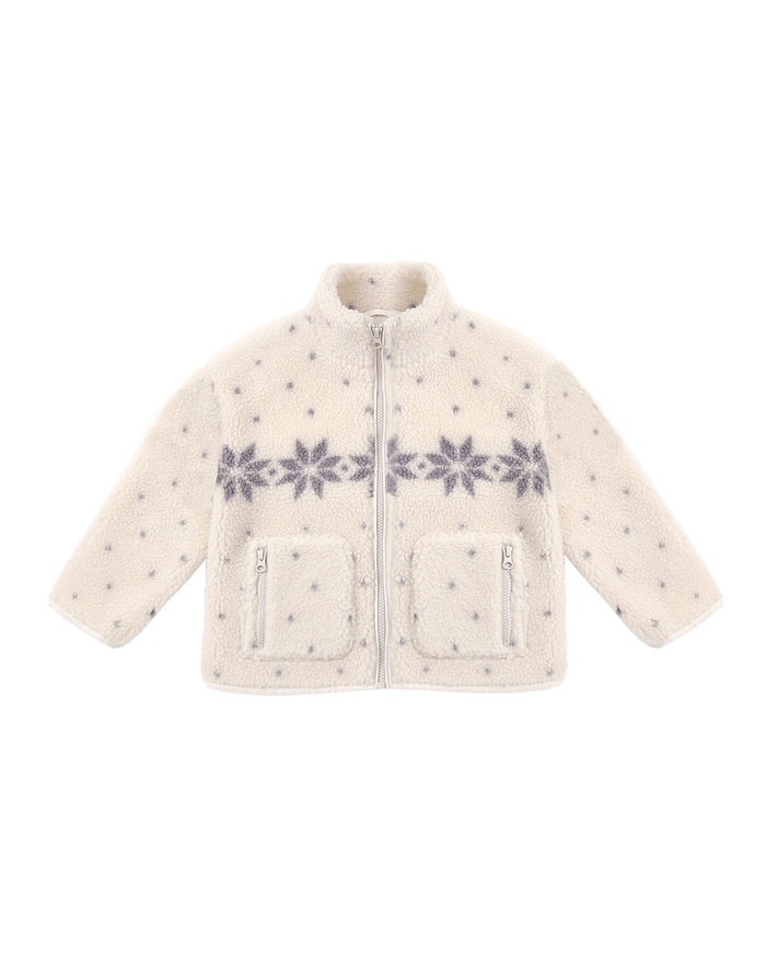 Rylee + Cru Felix Jacket | Natural Fair Isle