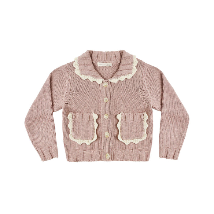 Collared Cardigan | Rosewood