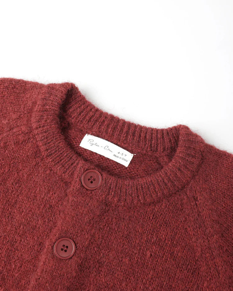 Fuzzy Cardigan | Ruby