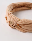 Knotted Headband || Cherry Embroidery