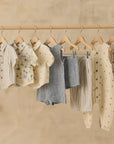 Mavrick Romper | Marine Gingham