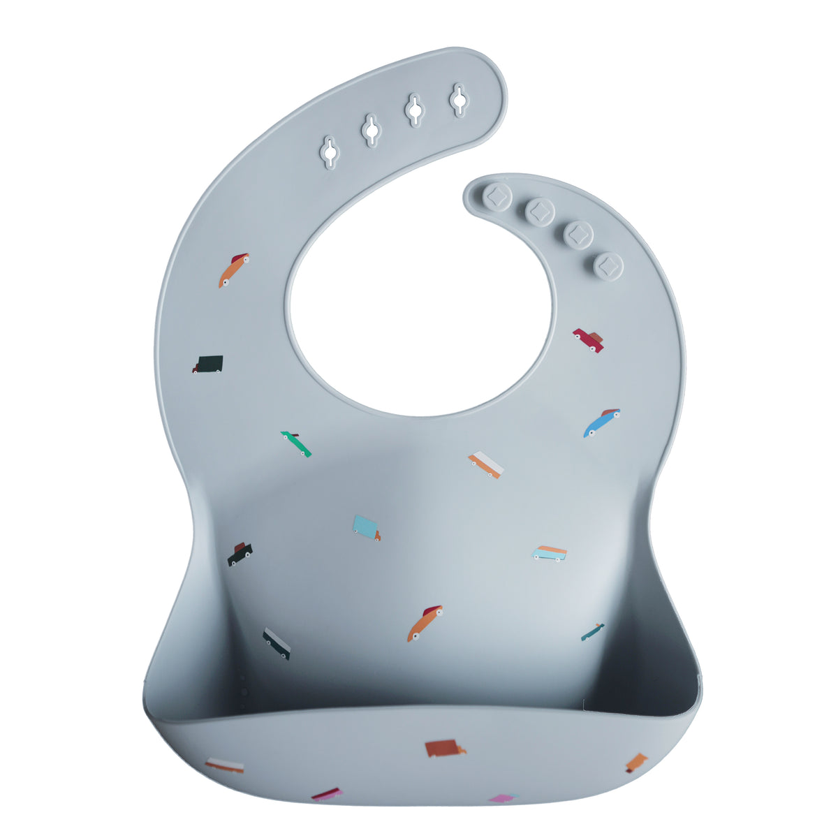 Mushie Silicone Baby Bib | Retro Cars