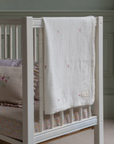 Embroidered Muslin Blanket | Anemone
