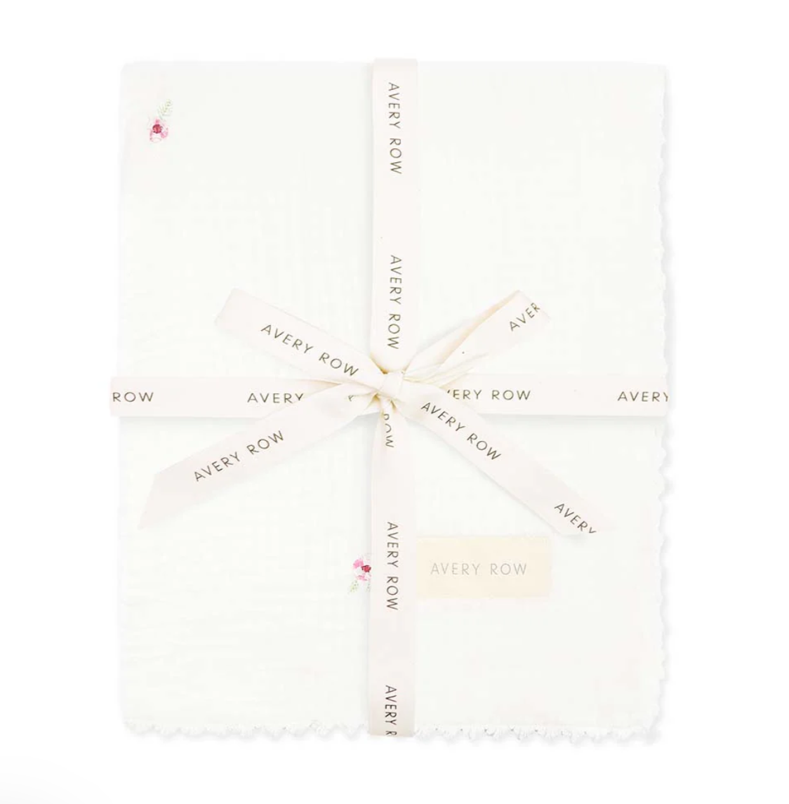 Embroidered Muslin Blanket | Anemone