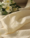 Embroidered Muslin Blanket | Wild Chamomile