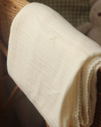 Embroidered Muslin Blanket | Wild Chamomile