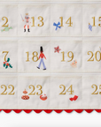 Embroidered Hanging Advent Calendar | Nutcracker