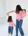 Mama Matching Striped Tee | Pink & Purple