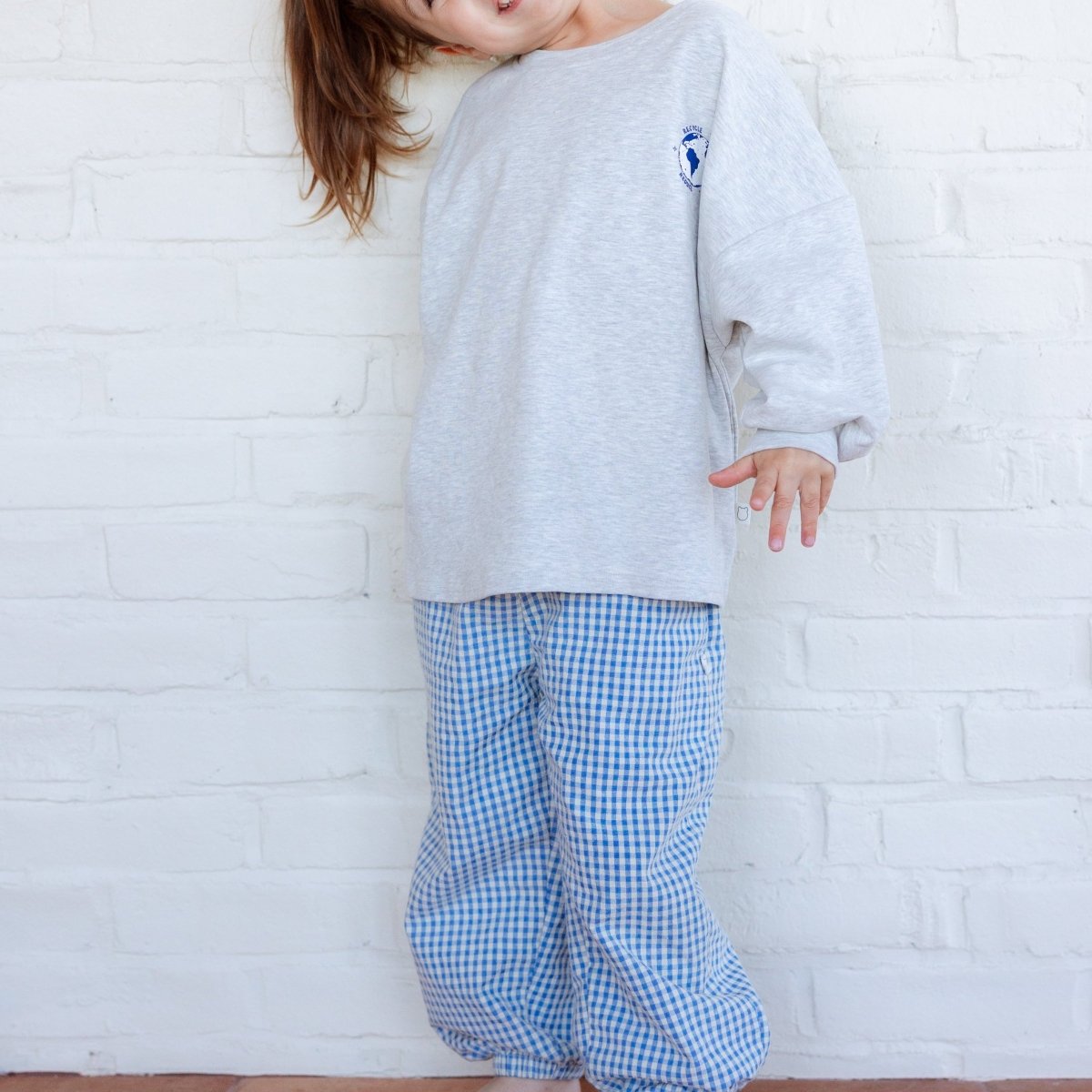 Roobear Gingham Pants | Blue