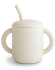 Silicone Training Cup & Straw | Ivory