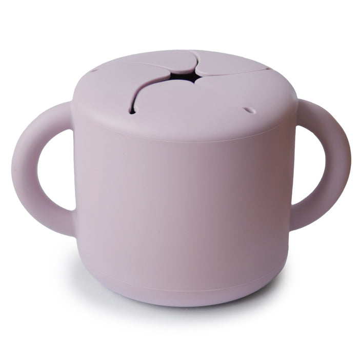 Mushie Silicone Snack Cup | Soft Lilac