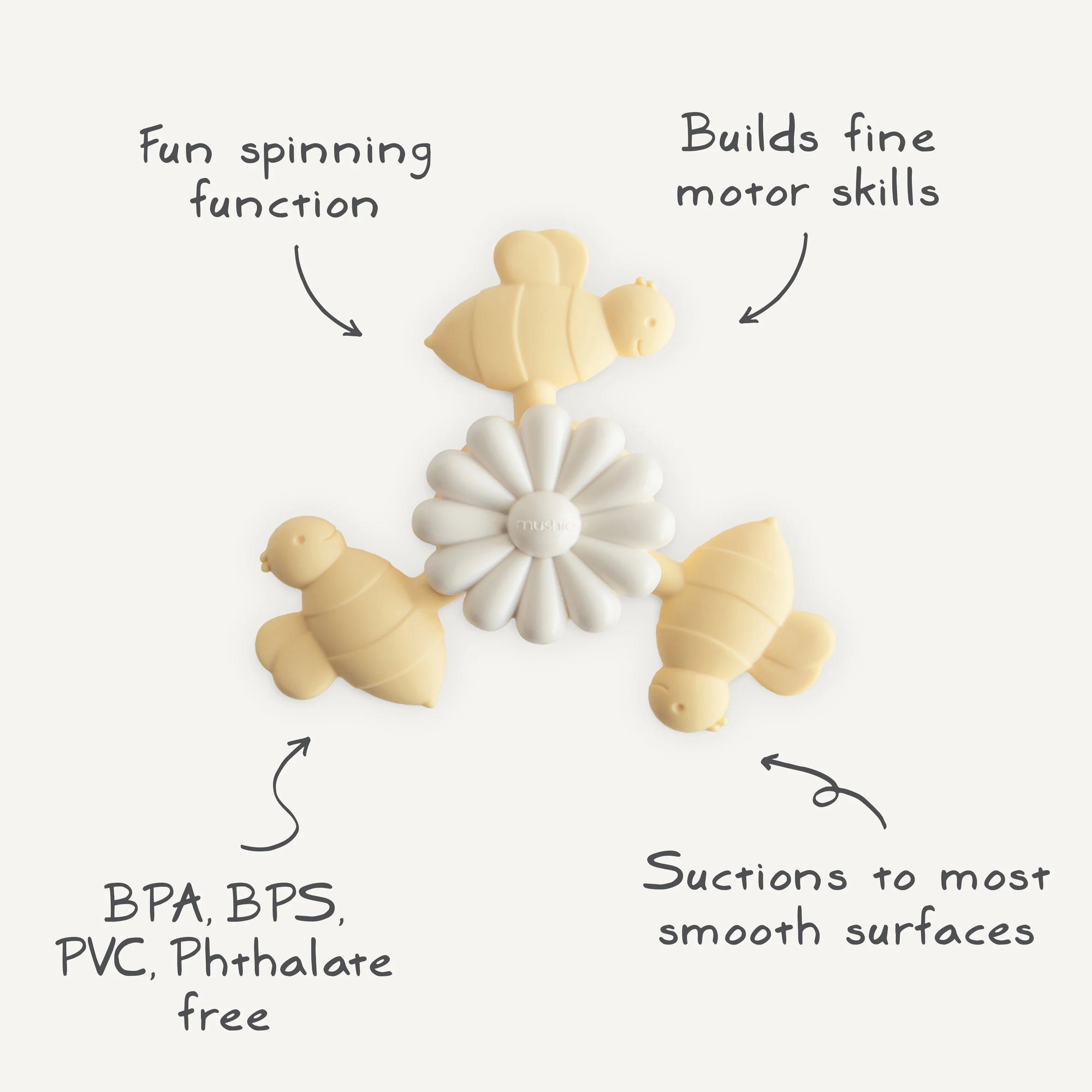 Bee Suction Spinner Toy