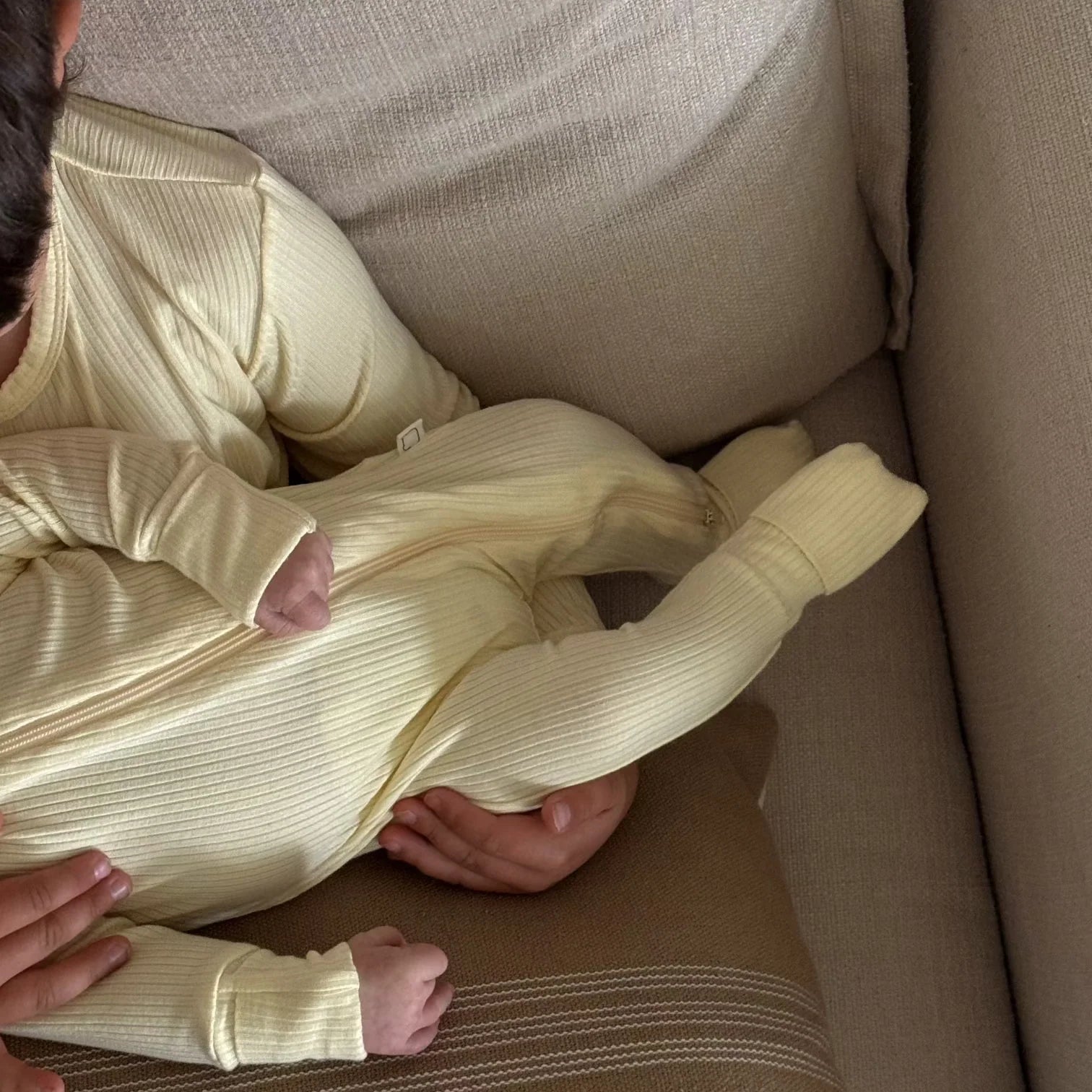 Ribbed Sleeper | Butter Yellow