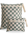 Water Resistant Wet Bag | Olive Check