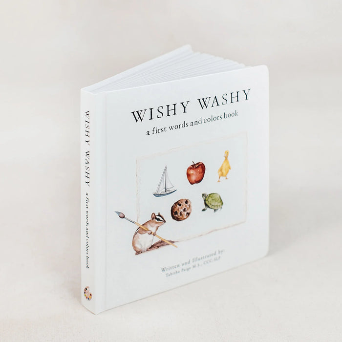 Wishy Washy: A Board Book Of First Words And Colors For Growing Minds