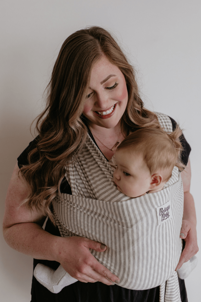 The Shannon Beluga Wrap | Light Grey Stripe