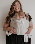 The Shannon Beluga Wrap | Light Grey Stripe