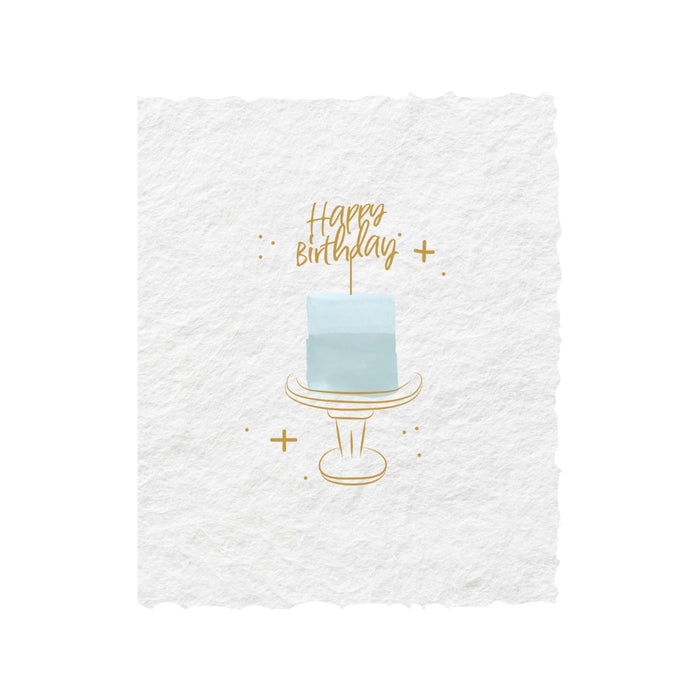 Happy Birthday Cake Topper Card