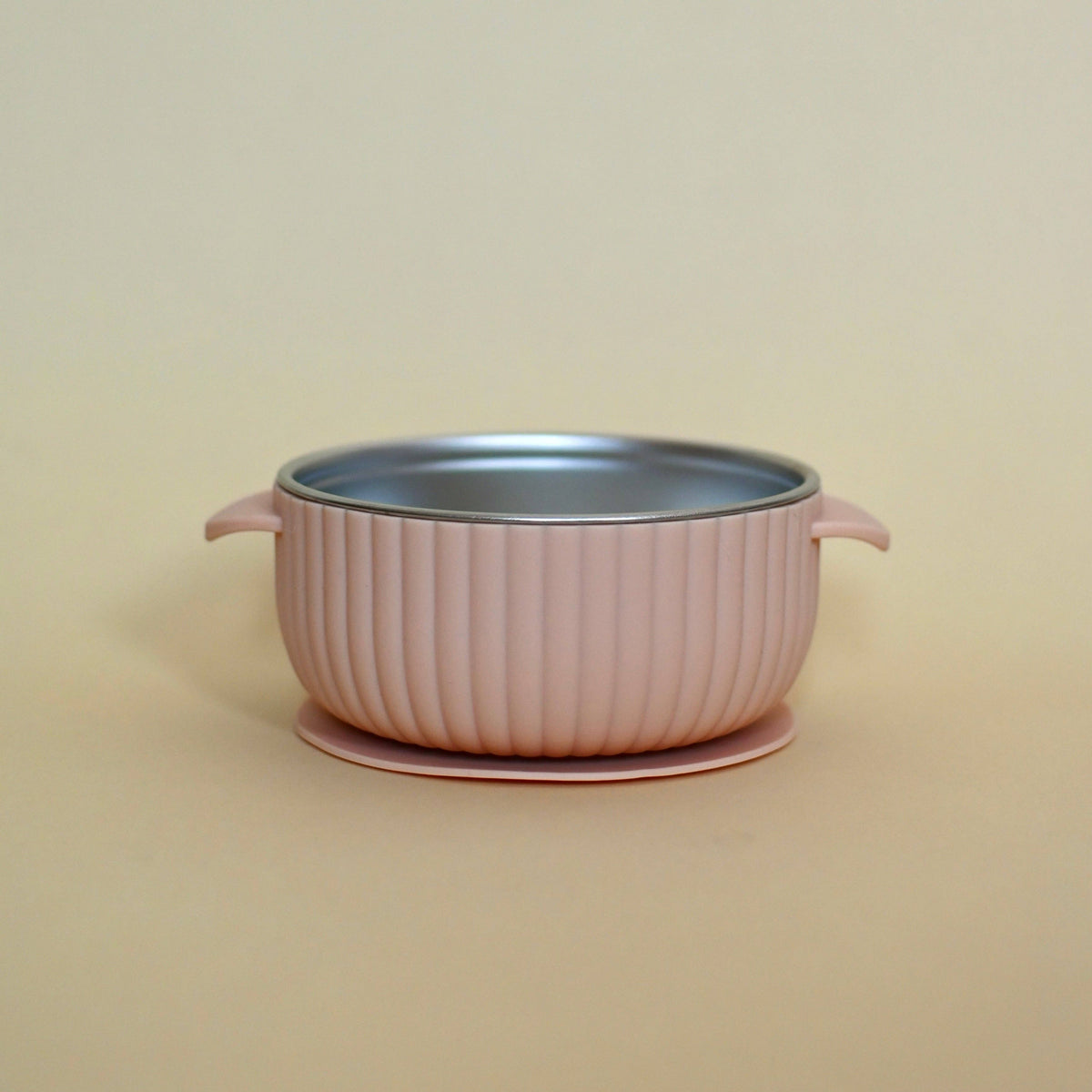 Stainless & Silicone Bowl | Blush