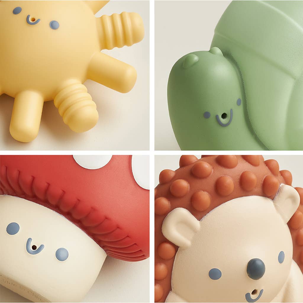 Itzy Squirt 4-Pack of Soft Bath Toys