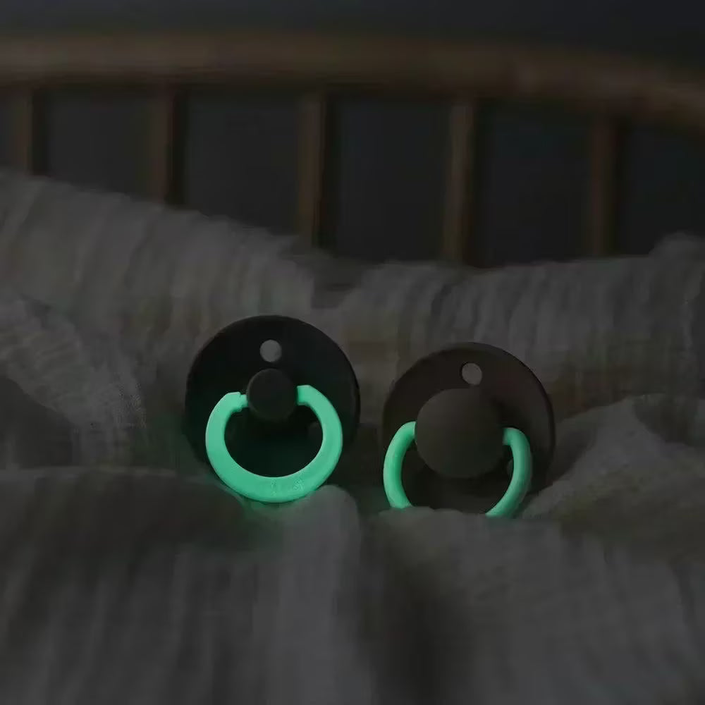 BIBS Pacifier Glow Colour | Blush/Vanilla