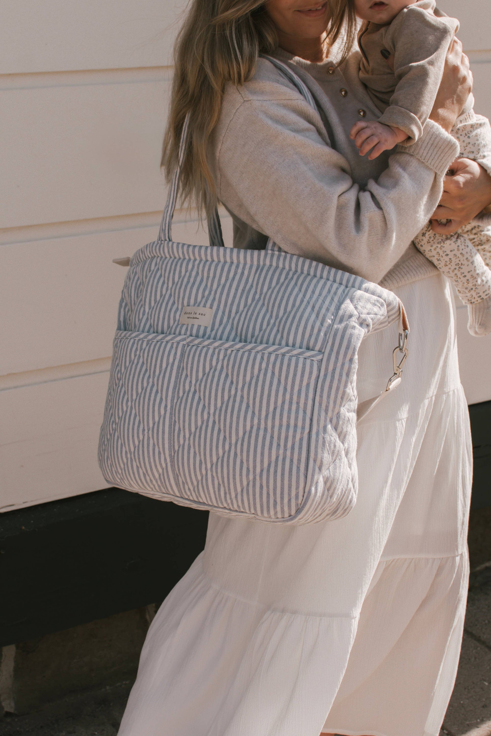 Diaper Bag | Pink Striped