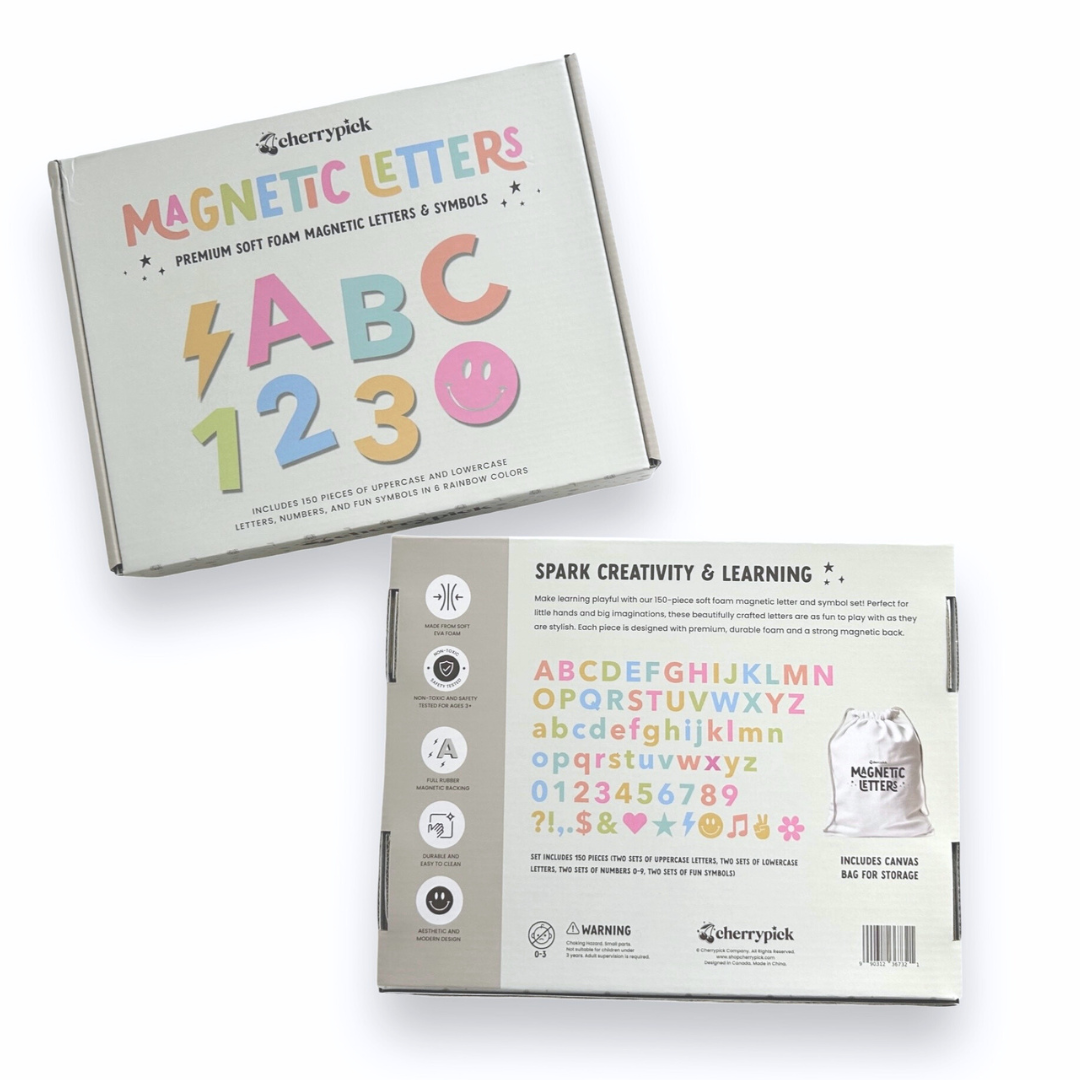 Soft Foam Magnetic Letters &amp; Symbols | Pastel Rainbow